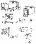 Fuel Tank AssyMufflers Diagram and Parts List for 170702-1633-99  Briggs and Stratton Engine